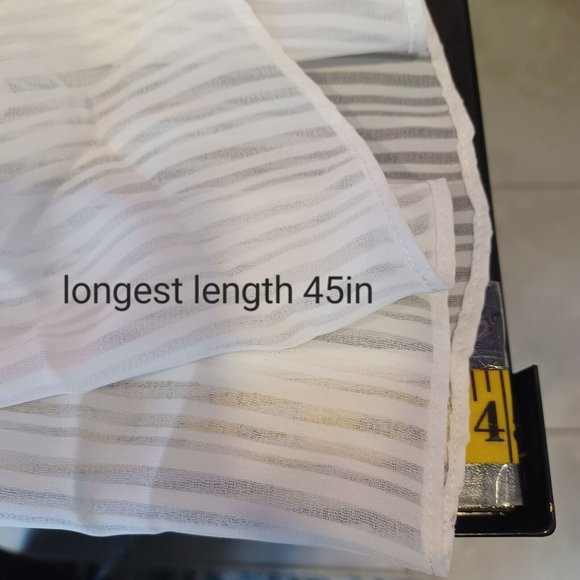 WALTER BAKER Dress Womens M White Jolie Chiffon Cut Out Bridal Bachelorette Flaw - Picture 12 of 16